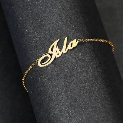 Adjustable Personalised Name Ankle for Women-Jessemade AU