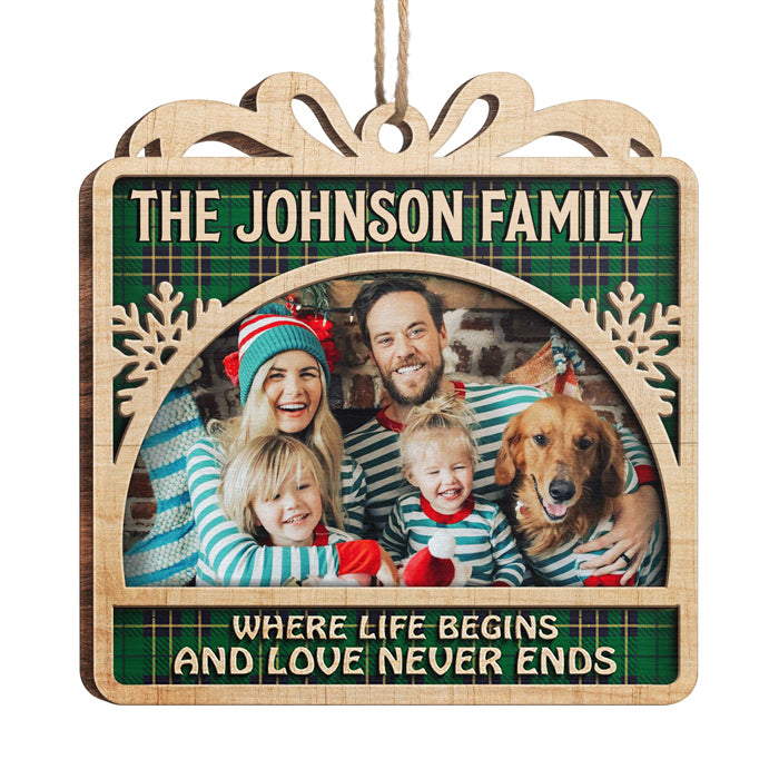 Personalised Photo Christmas Ornament Custom photos Gifts for Family-Jessemade AU
