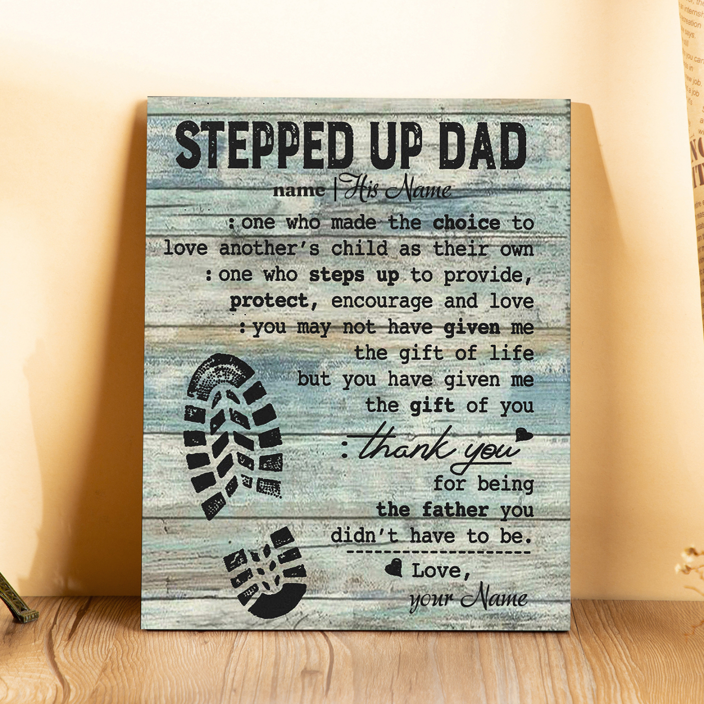 Father's Day Gifts To Dad Photo Frame Wood Signs Keepsake-Jessemade AU