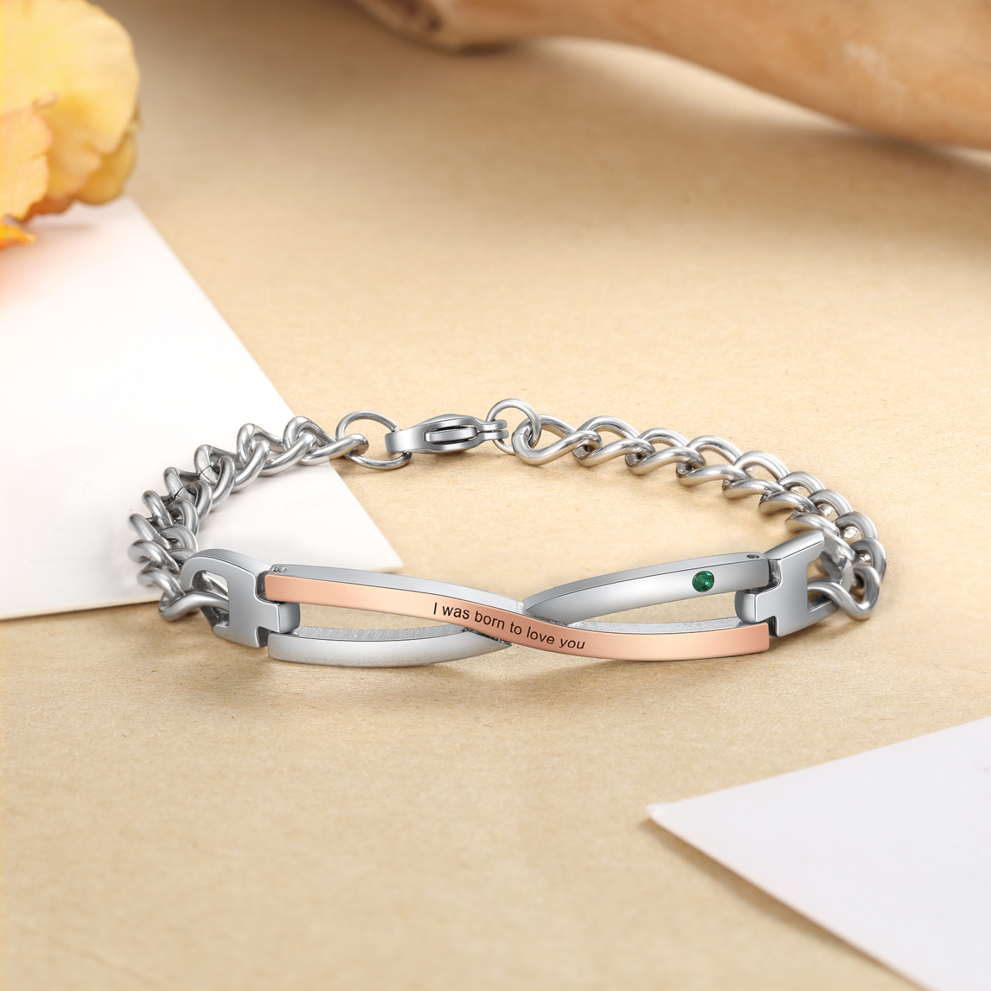 Infinity Engraving Men's and Women's Bracelet-Jessemade AU