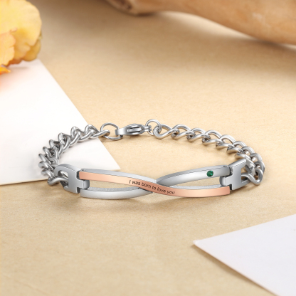 Infinity Engraving Men's and Women's Bracelet-Jessemade AU