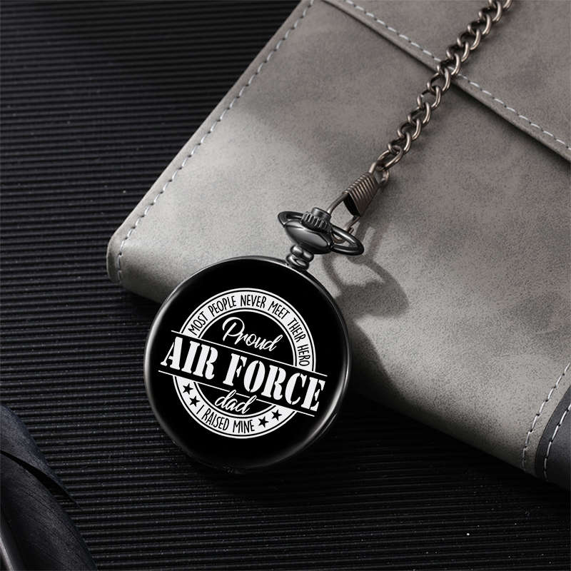 Personalised Pocket Watch Custom Names Gifts For Him-Jessemade AU