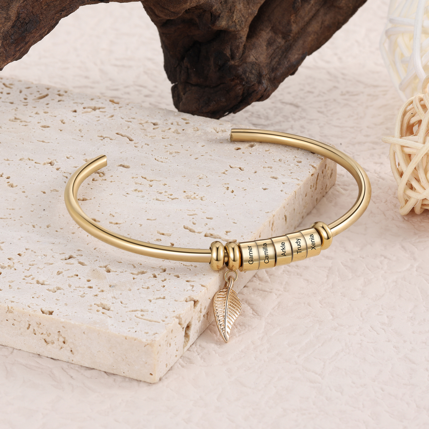 5 Bracelet Bracelet with a leaf-Jessemade AU