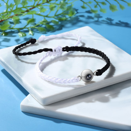 Personalised Projection Bracelet Customised Photo Bracelet Adjustable Bracelet Gift for Couples/Family/Friends-Jessemade AU