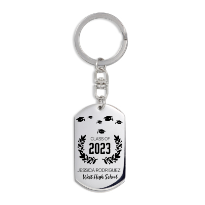Personalised Photo Keychain Class of 2024 Graduation Keyring-Jessemade AU