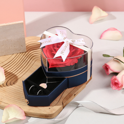Rose Exquisite Jewelry Box Storage Box Valentine's Day Gift Packaging Box-Jessemade AU