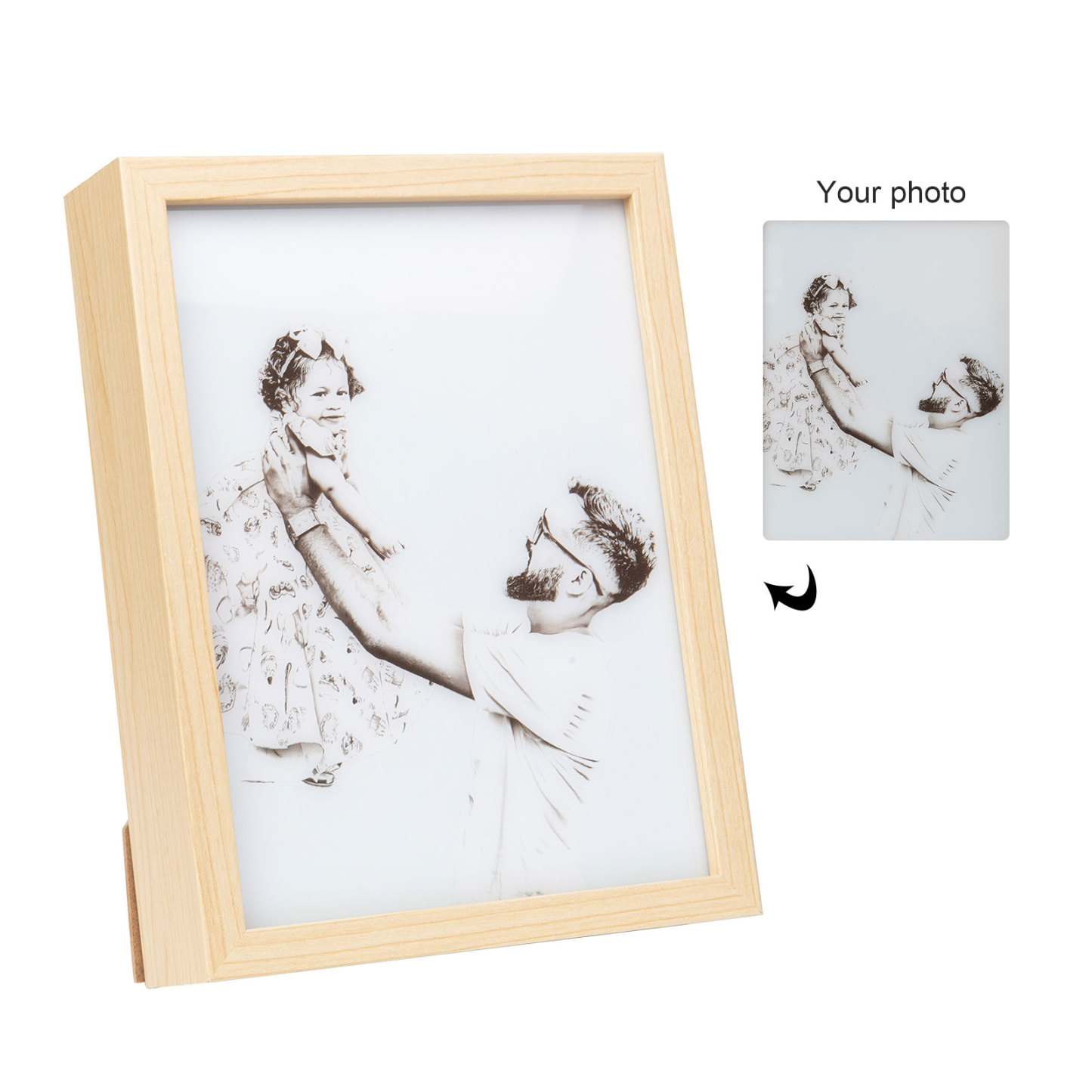 Personalised Photo Frame Night Light Changeable Colour Lamp Personalised Gifts Home Decor-Jessemade AU