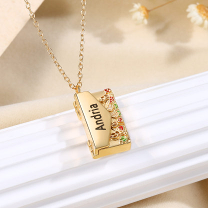 Personalised Women's Necklace Customised Name Envelope Necklace Gifts for Her-Jessemade AU