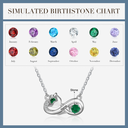 Personalised May Birthflower Necklace With Birthstone Gift For Women-Jessemade AU