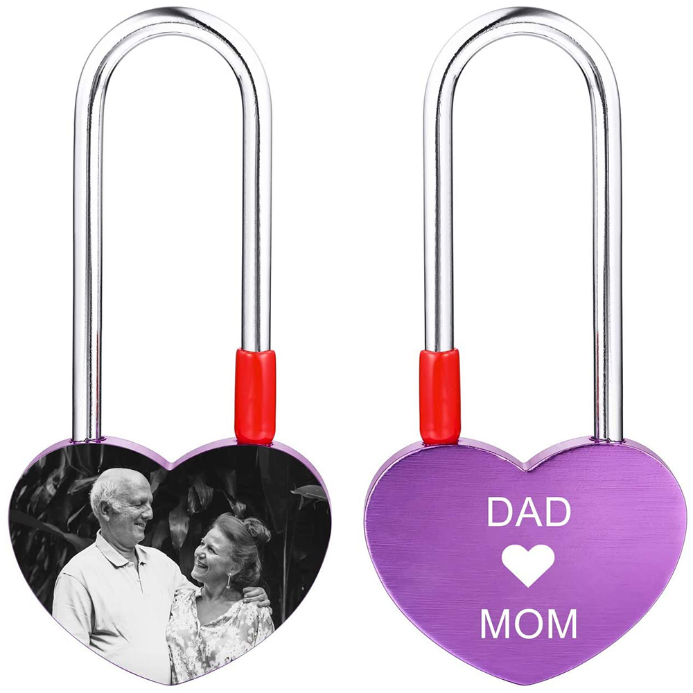 Personalised Love Lock Engraved Love Lock Custom Names Padlocks Gifts For Couple-Jessemade AU