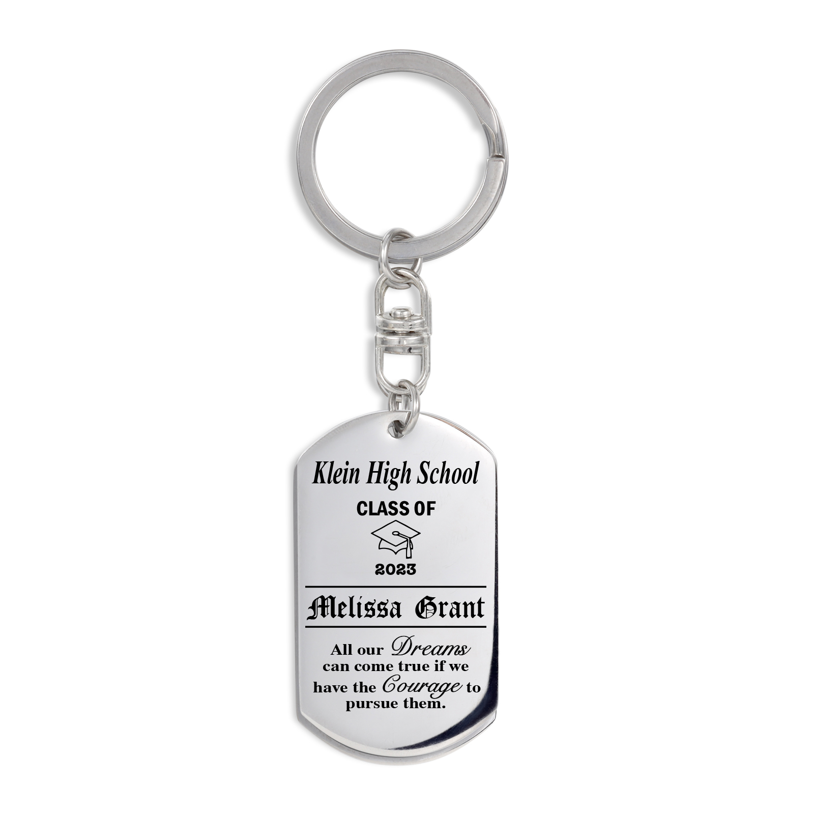 Custom Photo Keychain Class of 2024 Graduation Keyring-Jessemade AU