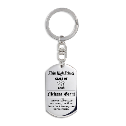 Custom Photo Keychain Class of 2024 Graduation Keyring-Jessemade AU