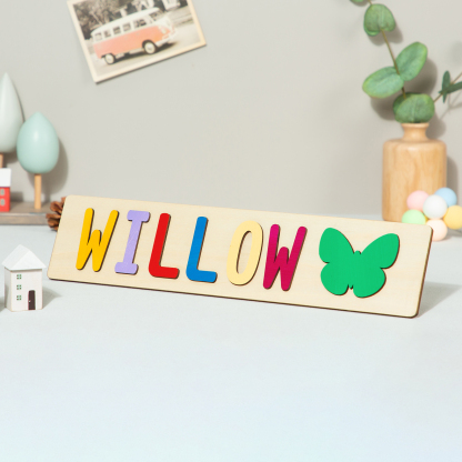Personalised Kid's Wooden Name Alphabet Puzzle Toy for Toddlers Early Learning Child Toy-Jessemade AU