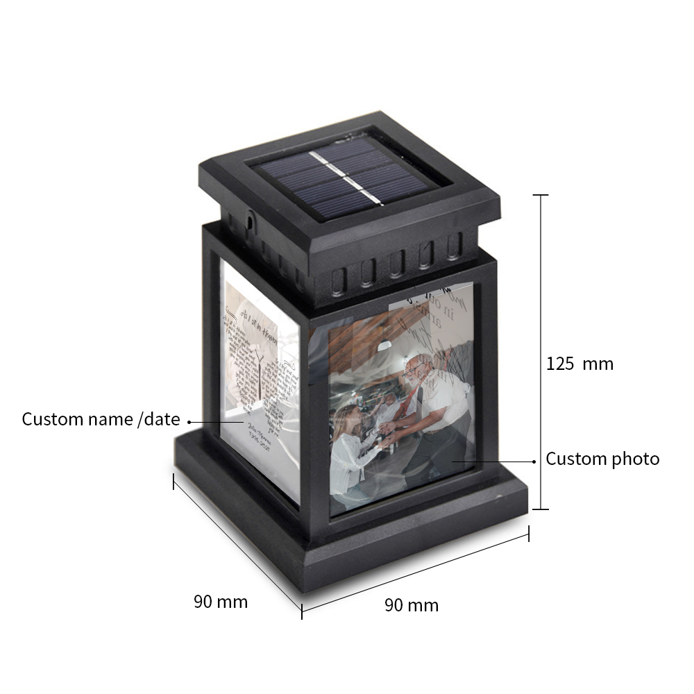 Personalised Photo Lantern Lamp As I Sit in Heaven Memorial Sympathy gift-Jessemade AU