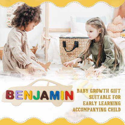 Personalised Kid's Wooden Name Alphabet Puzzle Toy for Toddlers Early Learning Child Toy-Jessemade AU