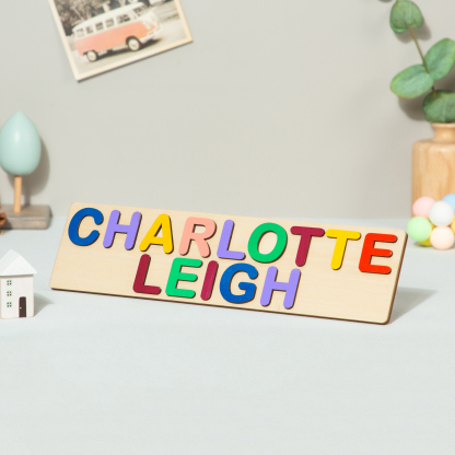 Personalised Kid's Wooden Name Alphabet Puzzle Toy for Toddlers Early Learning Child Toy-Jessemade AU