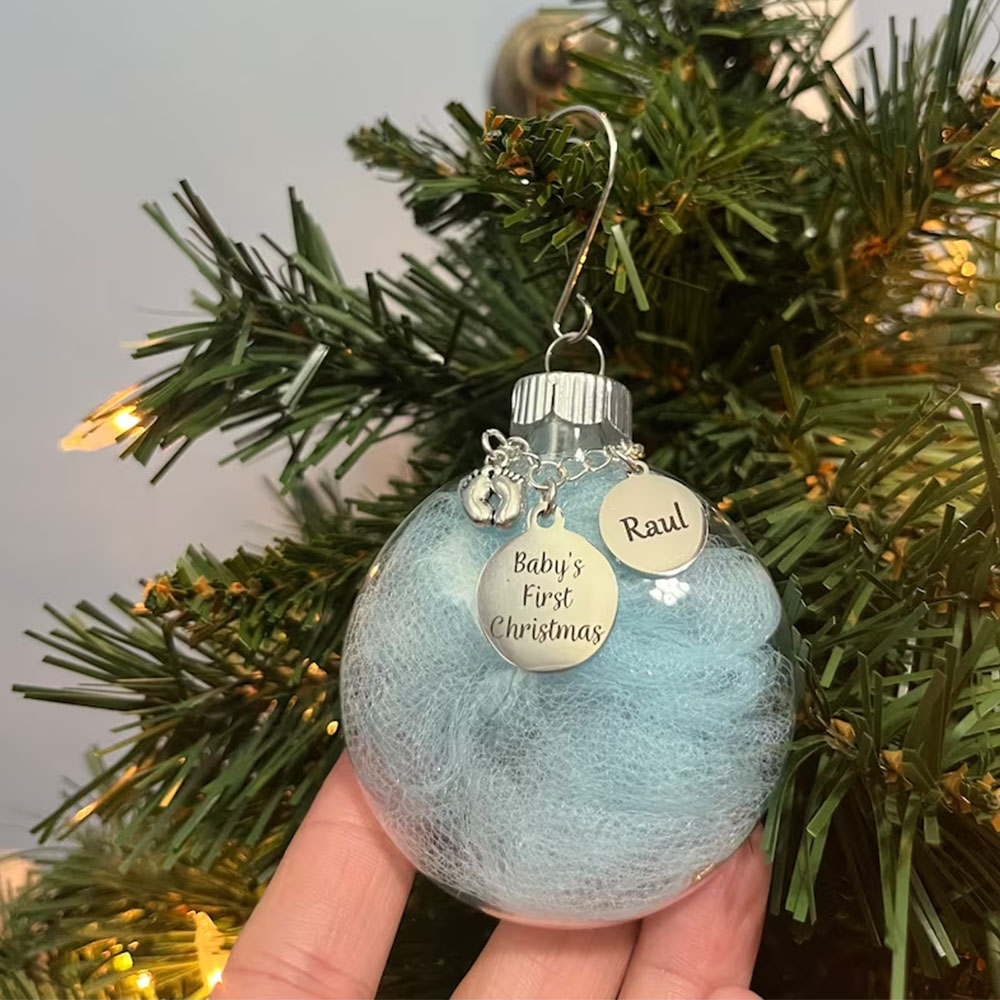 Customised Name Christmas Ornament Christmas Tree Decor - Baby's First Christmas-Jessemade AU