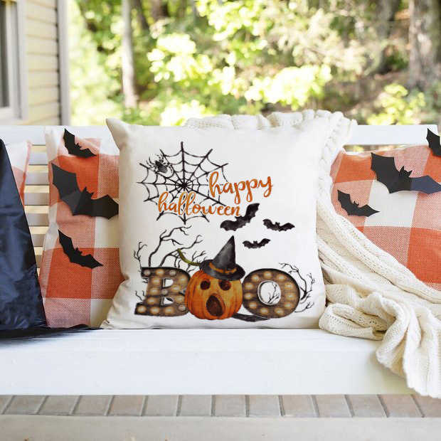 Halloween Gifts Pillowcase Personalised Photo Pumpkin Pillow Cover for Kids-Jessemade AU