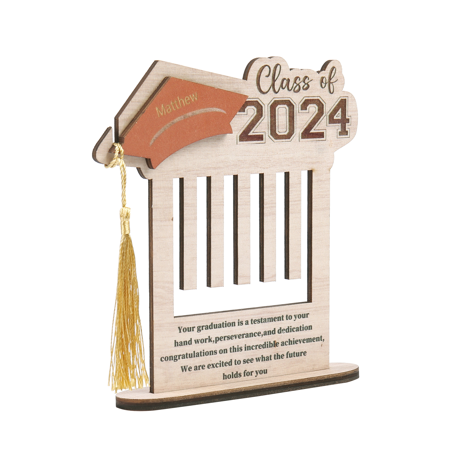 Class of 2024 Personalised Graduation Wooden Money Rack Custom Name Creative Graduation Gifts for Her/Him-Jessemade AU