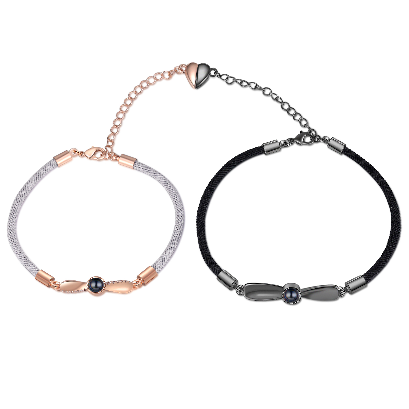 Personalised Magnetic Projection Bracelet Custom Photo Couple Bracelet Creative Gift for Her-Jessemade AU