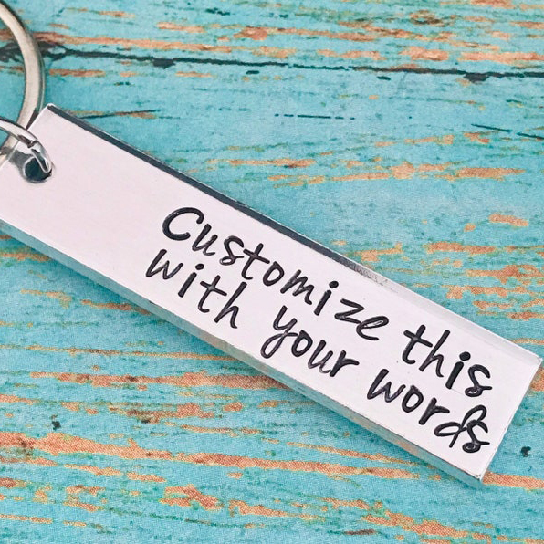 Personalised Message Funny Keychain Gift for Your Loved ones-Jessemade AU