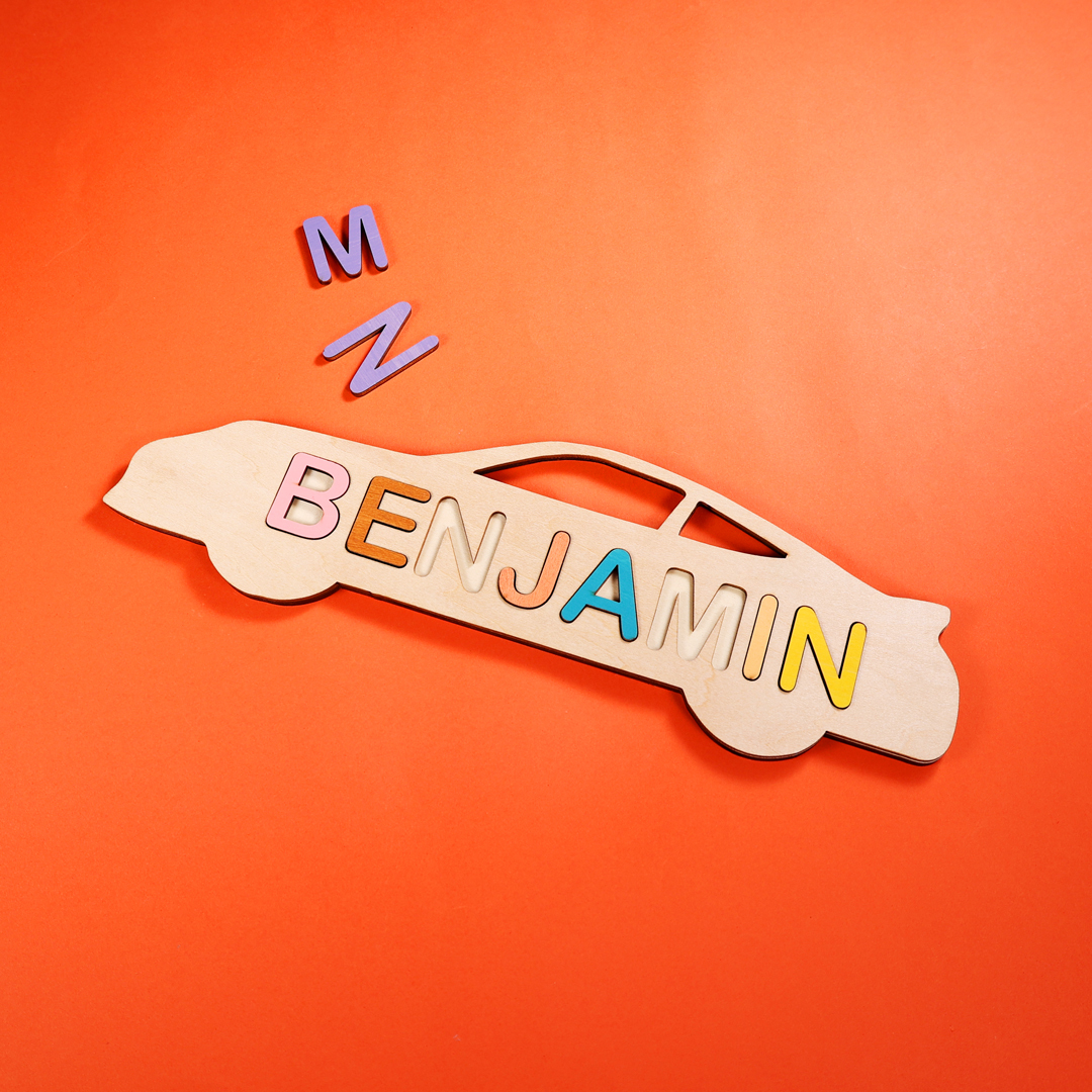 Personalised Kid's Wooden Name Alphabet Puzzle Toy for Toddlers Early Learning Child Toy-Jessemade AU