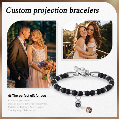 Personalised Projection Bracelet Custom Photo Bracelets Adjustable Bracelet Creative Gift for Him/Her-Jessemade AU