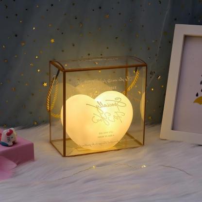 1 Piece Heart-Shaped Night Light Warm Night Light Romantic Decorations-Jessemade AU