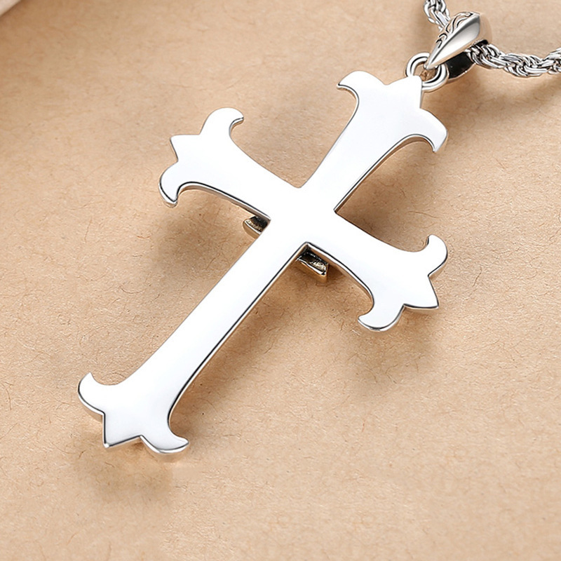 Men's Necklace Eye of God Cross Pendant Necklaces Valentine's Day Birthday Gifts for Him-Jessemade AU
