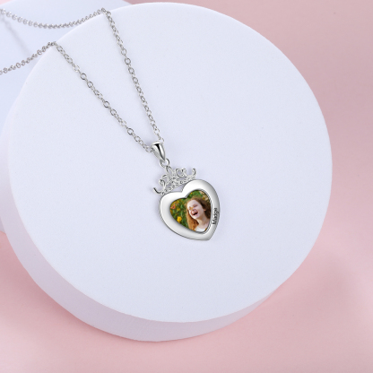 Personalised Heart Photo Necklace Custom Picture Necklace Gifts For Her-Jessemade AU
