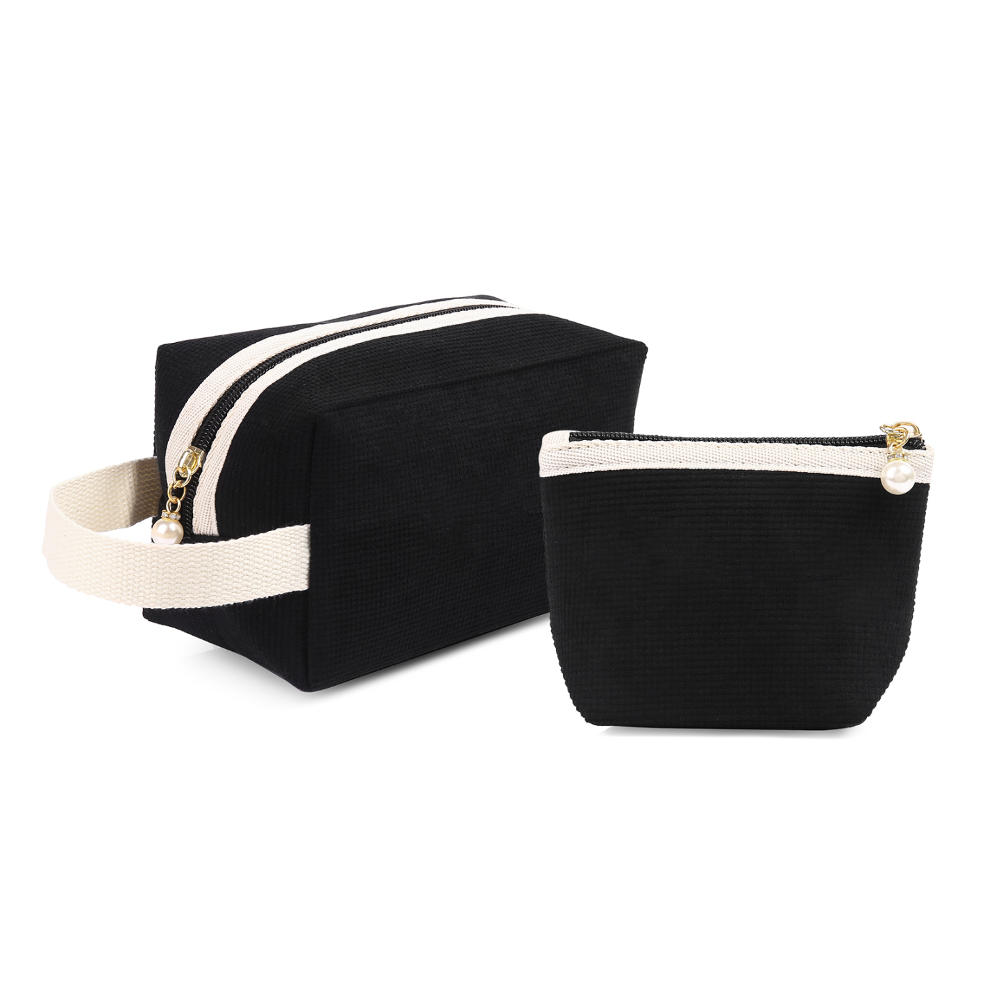 A Set Personalised Name Cosmetic Bag Custom Makeup Bag Zipper Storage Bag Gifts for Ladies Girls-Jessemade AU