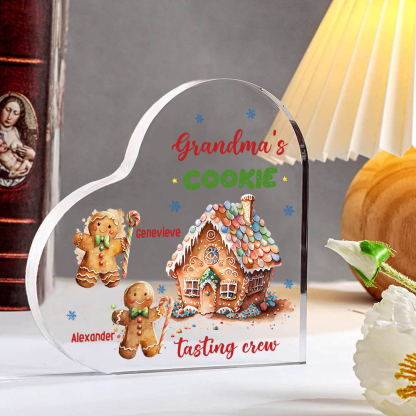 Acrylic Heart Keepsake Customised 3 Names Christmas Decor Personalised Gifts for Grandma Mum-Jessemade AU