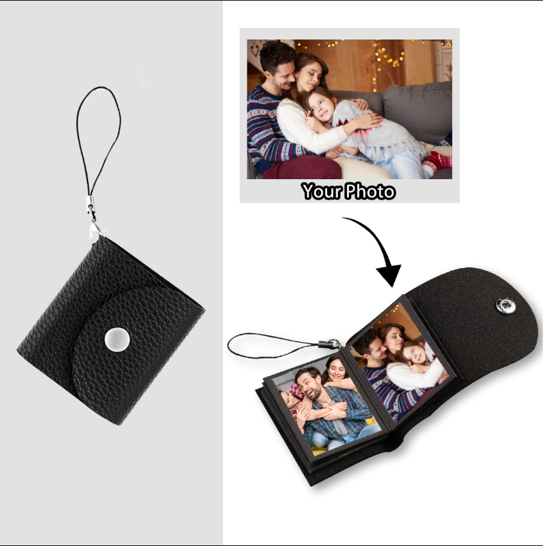 Personalised Mini Photo Album Keychain Custom 10 Photos Keychain Gifts For Her-Jessemade AU
