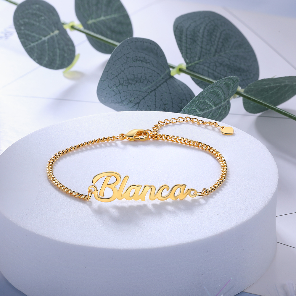 Personalised Bracelet Custom 1 Name Bracelet Gift For Women-Jessemade AU