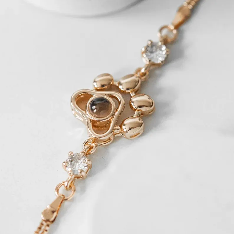 Personalised Projection Bracelet Love Style Paw Photo Bracelet Gifts for Her-Jessemade AU