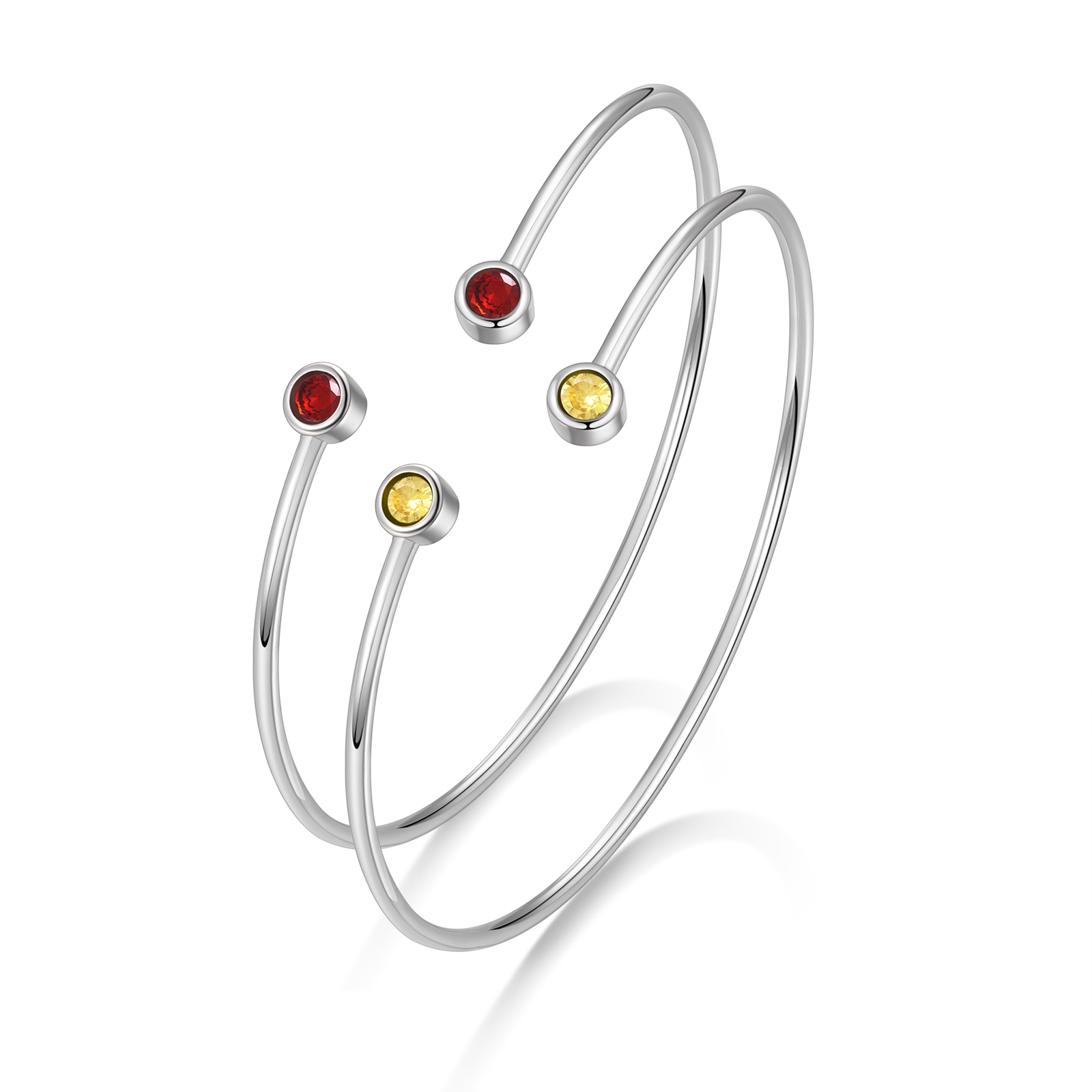 Personalised Women's Bracelet Customised with 4 Birthstones Bracelet Birthday Gift for Women Girls-Jessemade AU