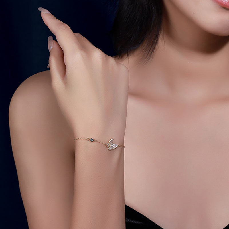 Personalised Wedding Jewelry Set Butterfly Necklace Bracelet Earrings Rings For Best Friends For Mom-Jessemade AU