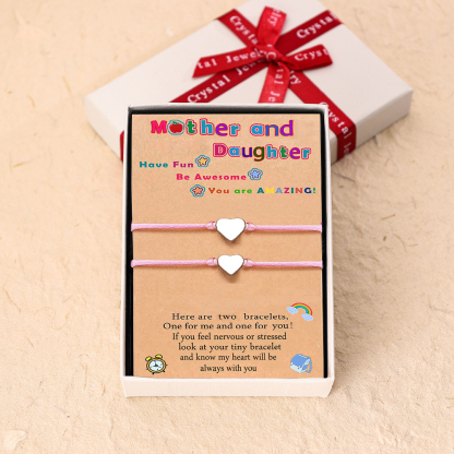 Women Bracelet Dainty Teen Heart Bracelet Back To School Adjustable Bracelet for Girls-Jessemade AU