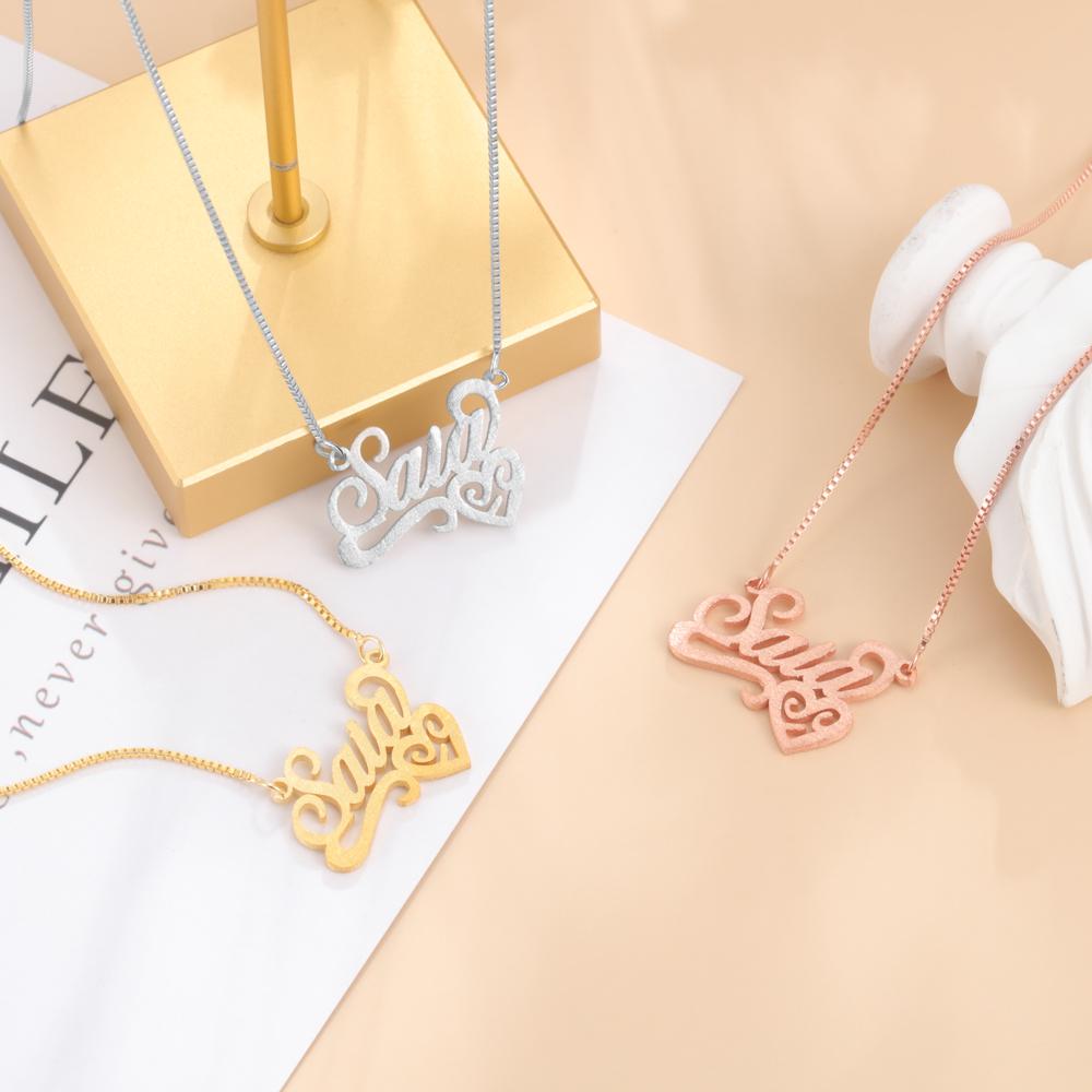 Personalised Necklace Custom 1 Name Necklace Gift For Women-Jessemade AU