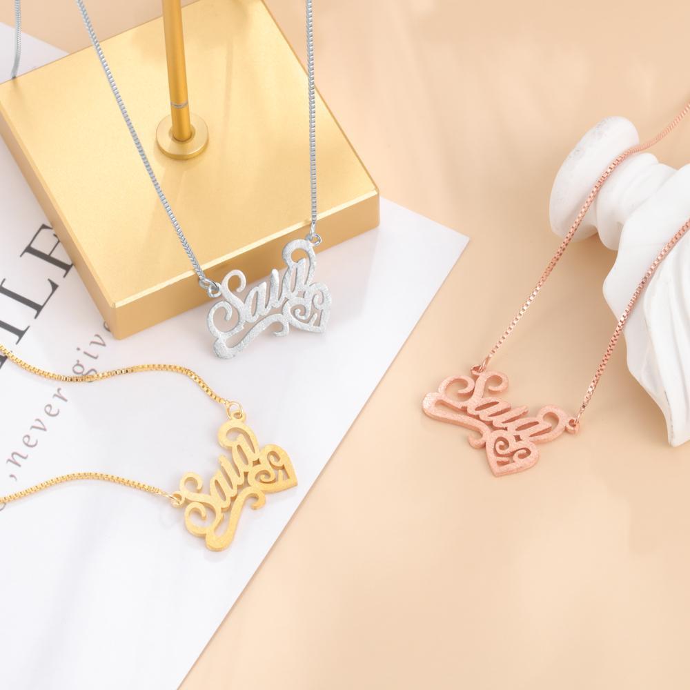Personalised Necklace Custom 1 Name Necklace Gift For Women-Jessemade AU