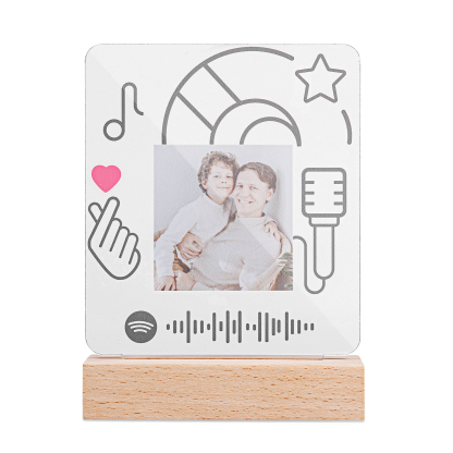 Personalised Spotify Code Photo LED Night Light-Can Play Music-Interesting-Jessemade AU