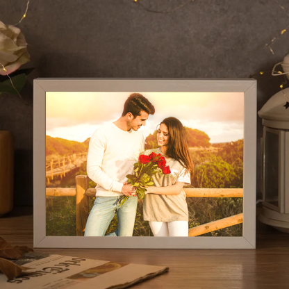 Personalised Photo Frame Night Light Changeable Colour Lamp Home Decor Personalised Gifts for Family Friends-Jessemade AU