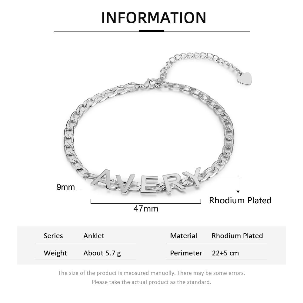 Personalised Bracelet Custom 1 Name Bracelet Gift For Women-Jessemade AU