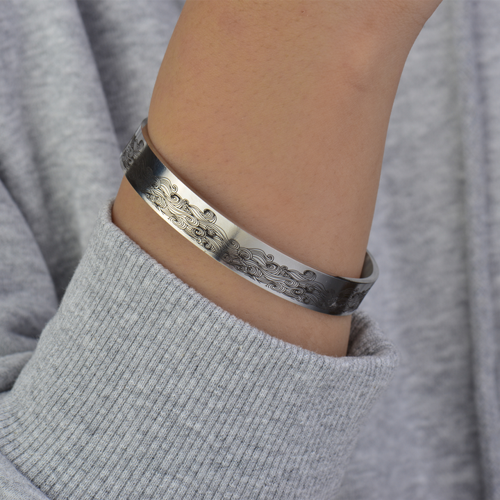 To My Girl, Whenever you feel overwhelmed, Cuff Bangle Bracelet Gifts For Her-Jessemade AU