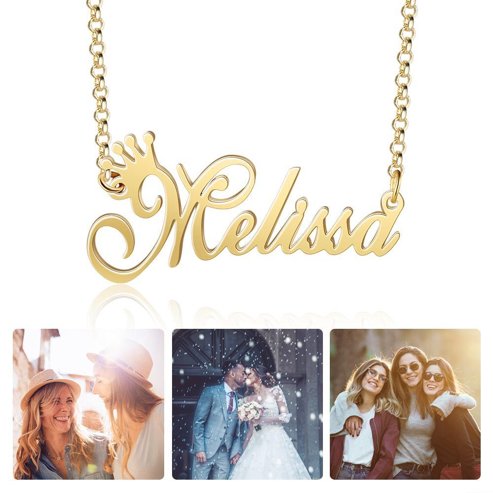 Personalised Necklace Custom 1 Name Necklace Gift For Women-Jessemade AU