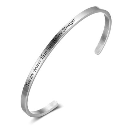 Custom Bracelet "You're My Person" Bangle Gift For Her-Jessemade AU