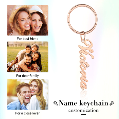 Personalised Keychain Engraved 1 Name Gifts For Her-Jessemade AU