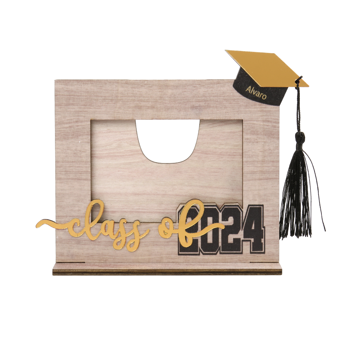 Class of 2024 Personalised Graduation Photo Frame Custom Name & Photo Wooden Frame Creative Gifts-Jessemade AU