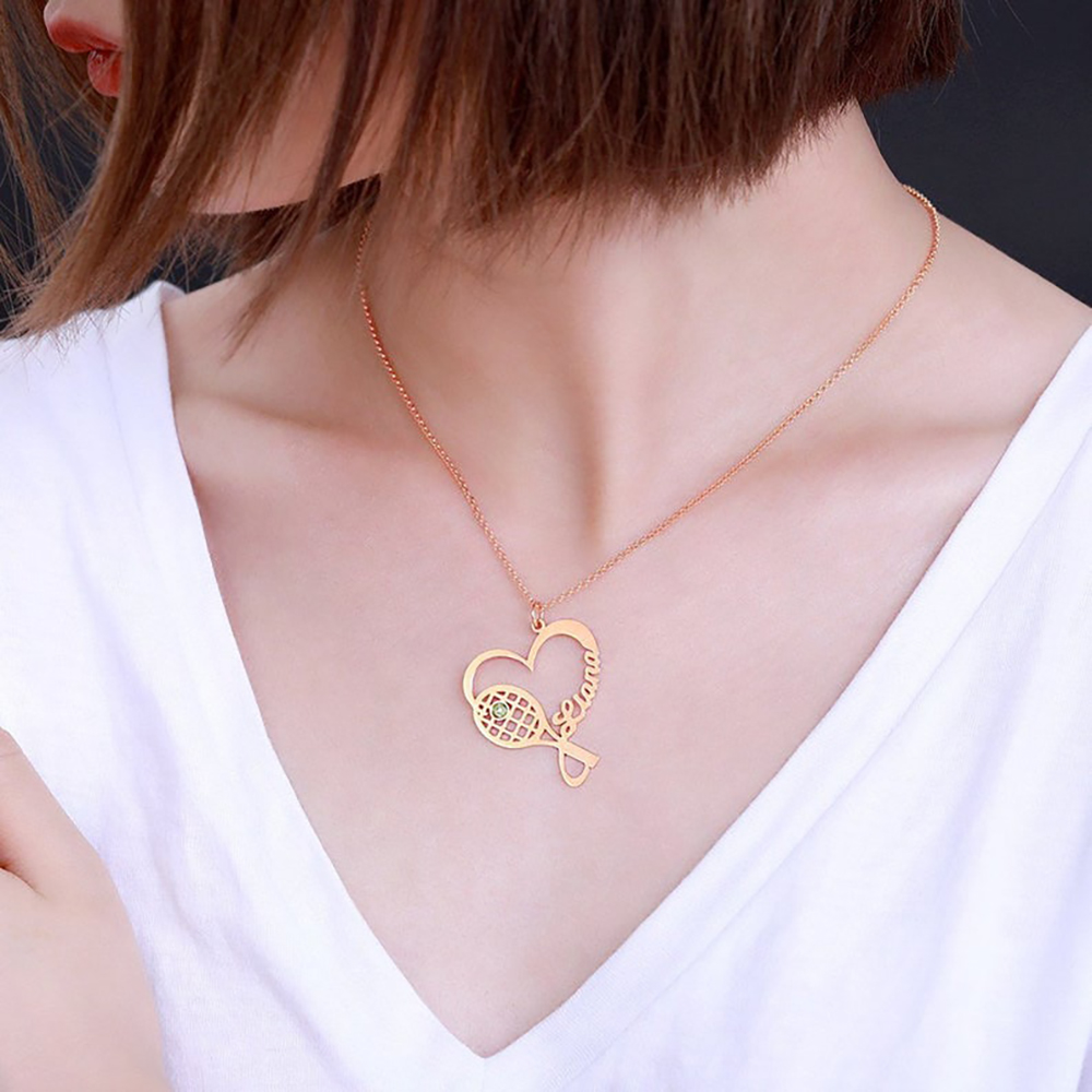 Personalised Necklace Custom 1 Name Necklace Gift For Women-Jessemade AU