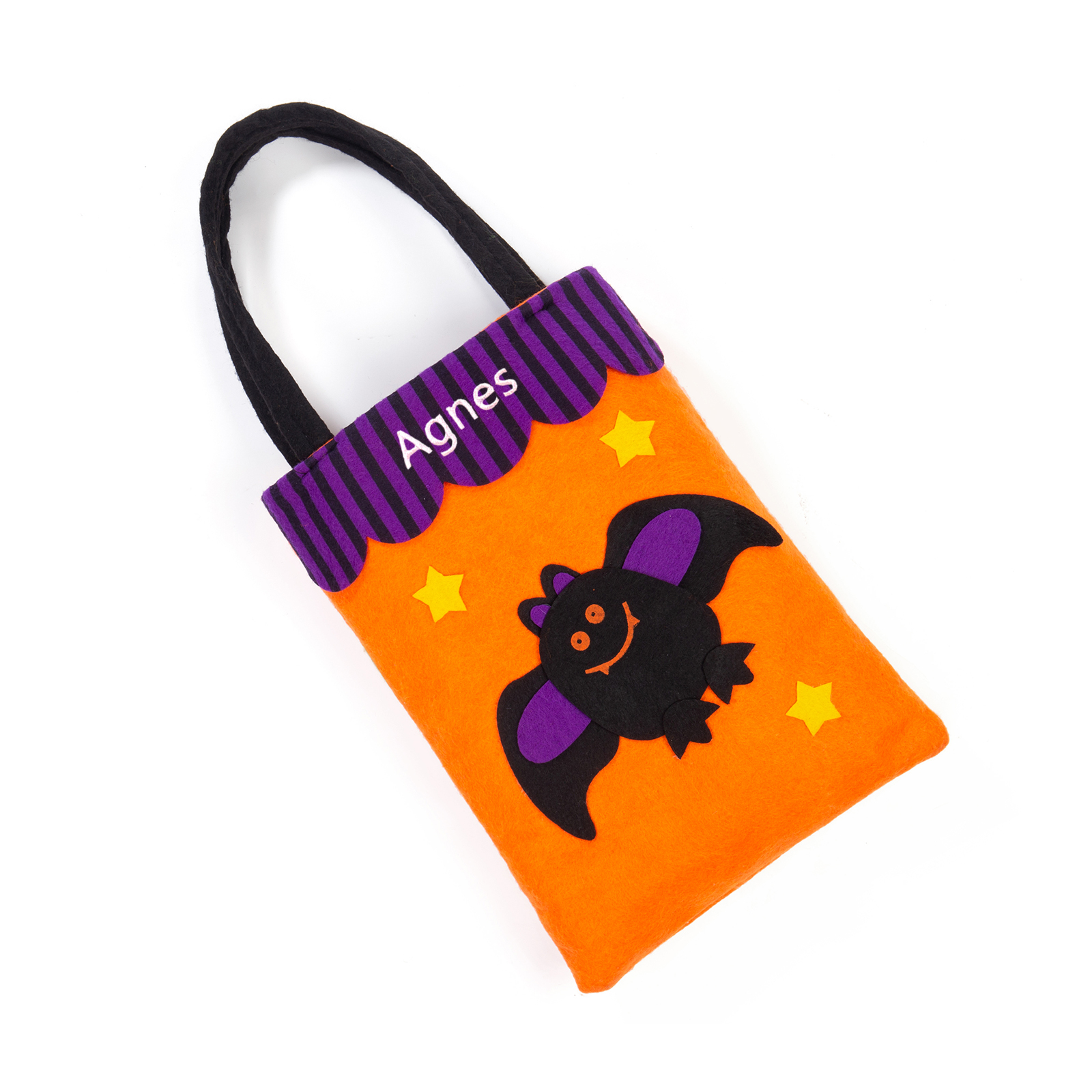 Personalised Halloween Tote Bags Custom 1 Name Tote Bag Halloween Candy Bag for Kids-Jessemade AU